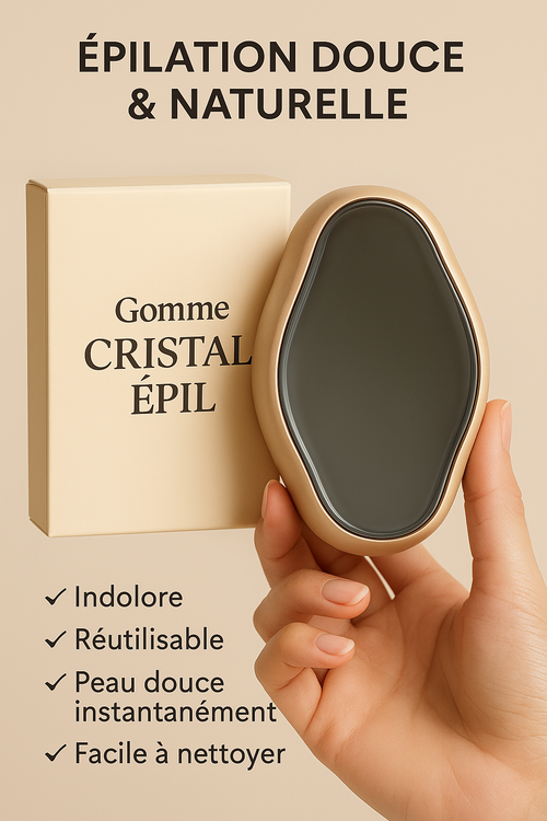 Cristal Epil épilation gomme indolore sûr réutilisable facile à nettoyer outil d'épilation physique verre épilation corps beauté gomme
